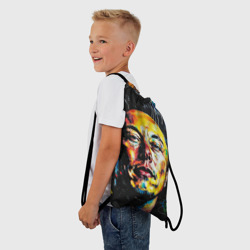 Рюкзак-мешок 3D Граффити портрет Илона Маска - фото 2
