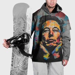 Накидка на куртку 3D Илон Маск граффити портрет