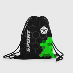 Рюкзак-мешок 3D Jeep green sport hexagon