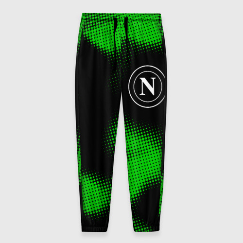 Мужские брюки 3D с принтом Napoli sport halftone, вид спереди #2
