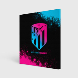 Холст квадратный Atletico Madrid - neon gradient