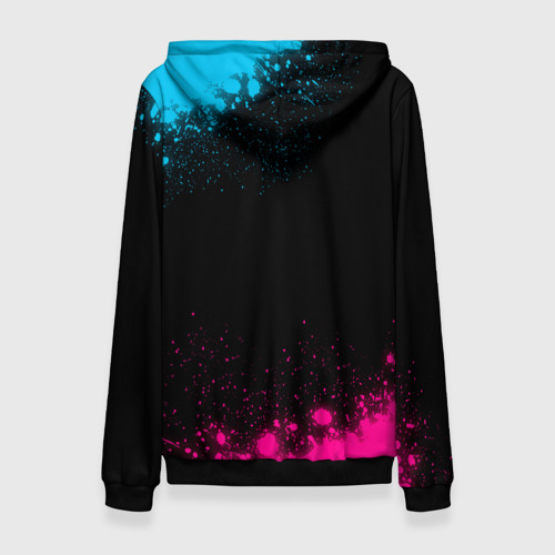 Женская толстовка 3D Atletico Madrid - neon gradient, цвет 3D печать - фото 2