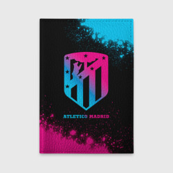 Обложка для автодокументов Atletico Madrid - neon gradient