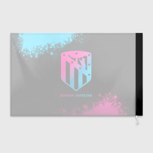 Флаг 3D Atletico Madrid - neon gradient - фото 2