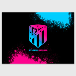 Поздравительная открытка Atletico Madrid - neon gradient