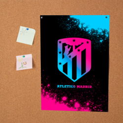 Постер Atletico Madrid - neon gradient - фото 2