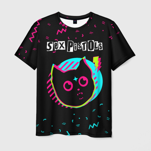 Мужская футболка 3D Sex Pistols - rock star cat, цвет 3D печать