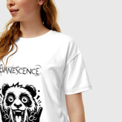 Женская футболка хлопок Oversize Evanescence - rock panda - фото 2