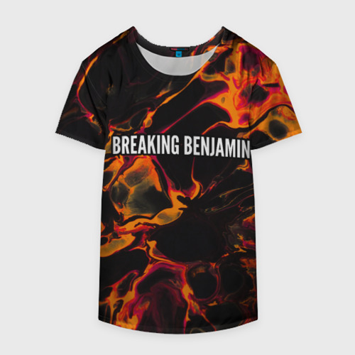 Накидка на куртку 3D Breaking Benjamin red lava, цвет 3D печать - фото 4