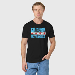Мужская футболка хлопок Cm Punk - Best in the World - фото 2
