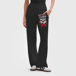 Женские брюки oversize без начеса хлопок Cm Punk Bullet Club - фото 2