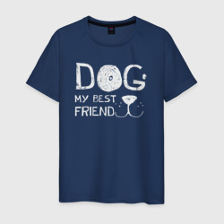 Собака мой лучший друг – Мужская футболка хлопок с принтом купить со скидкой в -20%