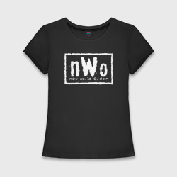 Женская футболка хлопок Slim New World Order