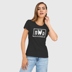 Женская футболка хлопок Slim New World Order - фото 2