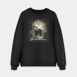 Мужской свитшот oversize без начеса хлопок Korn - Take a Look in the Mirror