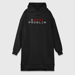 Платье-худи хлопок 3 body problem logo