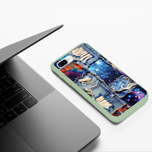 Чехол для iPhone 7Plus/8 Plus матовый с принтом Звездный небосвод - пэчворк, фото #5