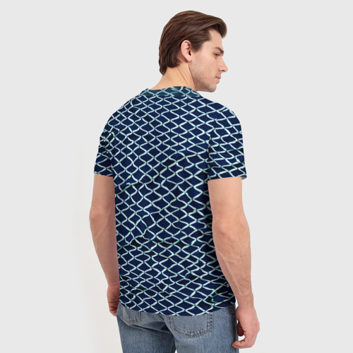 Мужская футболка 3D Ромбичный узор, цвет 3D печать - фото 4
