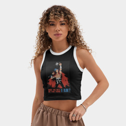 Женская укороченная майка-топ хлопок Гуррен-Лаганн Камина - фото 2