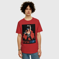 Мужская футболка хлопок Oversize Гуррен-Лаганн Камина - фото 2