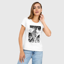 Женская футболка хлопок Slim Патриотизм Мориарти Шерлок Холмс - фото 2