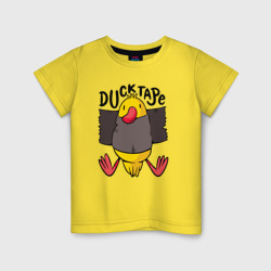 Duck tape – Детская футболка хлопок с принтом купить со скидкой в -20%