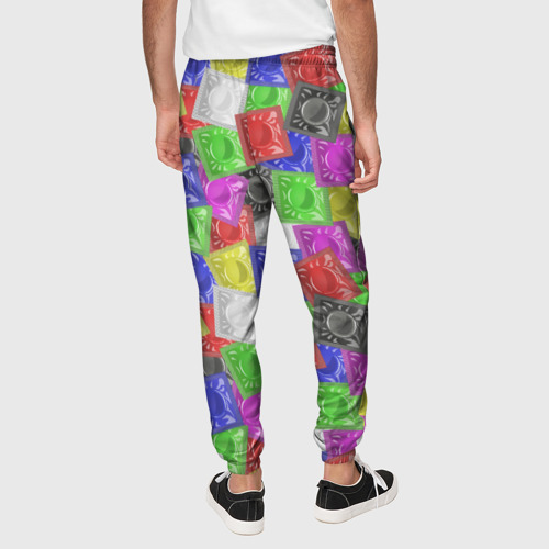 Мужские брюки 3D Разноцветные презервативы, цвет 3D печать - фото 5