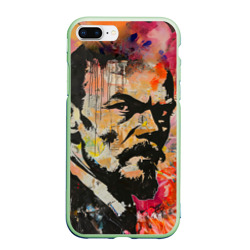 Чехол для iPhone 7Plus/8 Plus матовый Граффити портрет Владимира Ленина