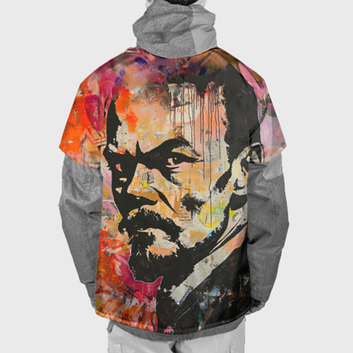 Накидка на куртку 3D Граффити портрет Владимира Ленина, цвет 3D печать - фото 2