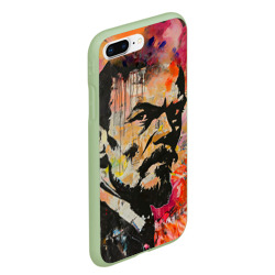 Чехол для iPhone 7Plus/8 Plus матовый Граффити портрет Владимира Ленина - фото 2