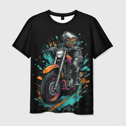 Ретро-мотоцикл старый арт – Мужская футболка 3D с принтом купить со скидкой в -26%