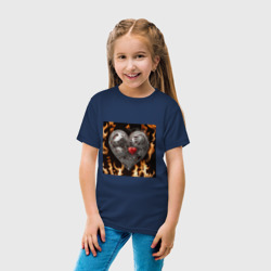 Детская футболка хлопок Механическое сердце в пламени - фото 2