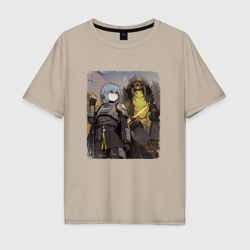 Мужская футболка хлопок Oversize Helldivers x anime