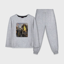 Детская пижама с лонгсливом хлопок Helldivers x anime