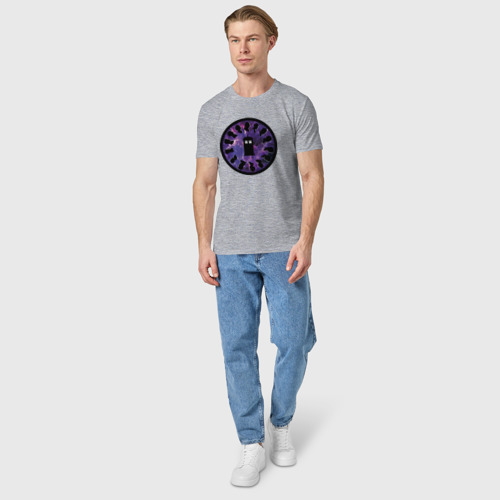 Мужская футболка хлопок Тардис в космосе, цвет меланж - фото 5