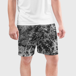 Мужские шорты спортивные Абстракция - серый антрацит - фото 2