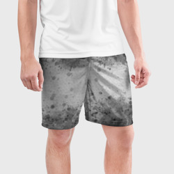 Мужские шорты спортивные Абстракция - grey scales - фото 2