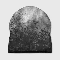 Абстракция - серые чернильные брызги – Шапка 3D с принтом купить