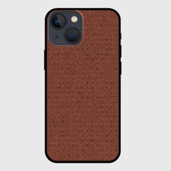 Чехол для iPhone 13 mini Благородный коричневый паттерн полосочки