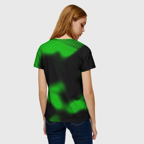 Женская футболка 3D Inter sport halftone, цвет 3D печать - фото 4