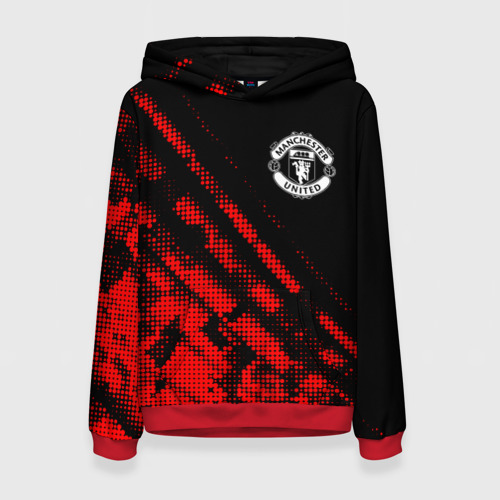 Женская толстовка 3D Manchester United sport grunge, цвет 3D печать