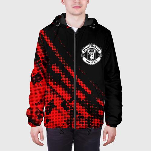 Мужская куртка 3D Manchester United sport grunge, цвет 3D печать - фото 4