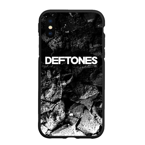 Чехол для iPhone XS Max матовый Deftones black graphite