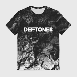 Мужская футболка 3D Deftones black graphite