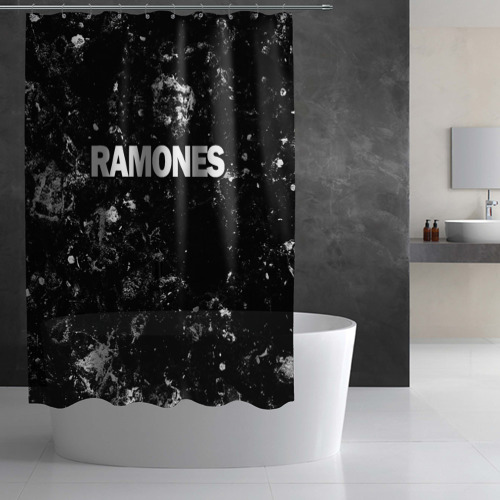 Штора 3D для ванной Ramones black ice - фото 2