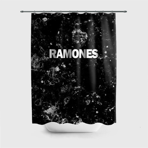 Штора 3D для ванной Ramones black ice