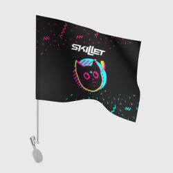 Флаг для автомобиля Skillet - rock star cat