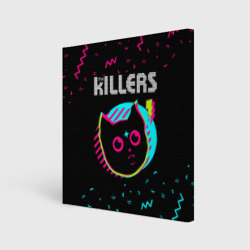Холст квадратный The Killers - rock star cat