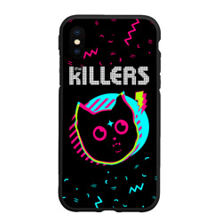 Чехол для iPhone XS Max матовый The Killers - rock star cat