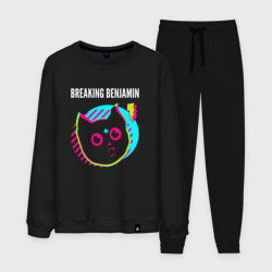 Мужской костюм хлопок Breaking Benjamin rock star cat